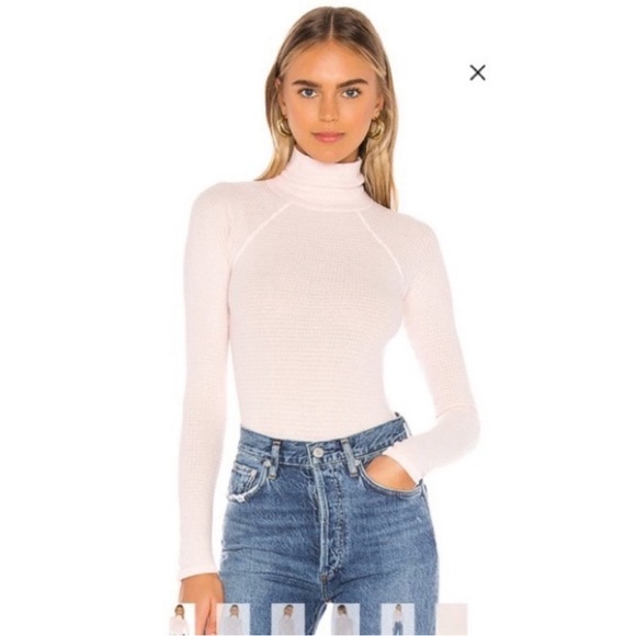 NWT- Free People All You Want Bodysuit in Ballet - Picture 3 of 5